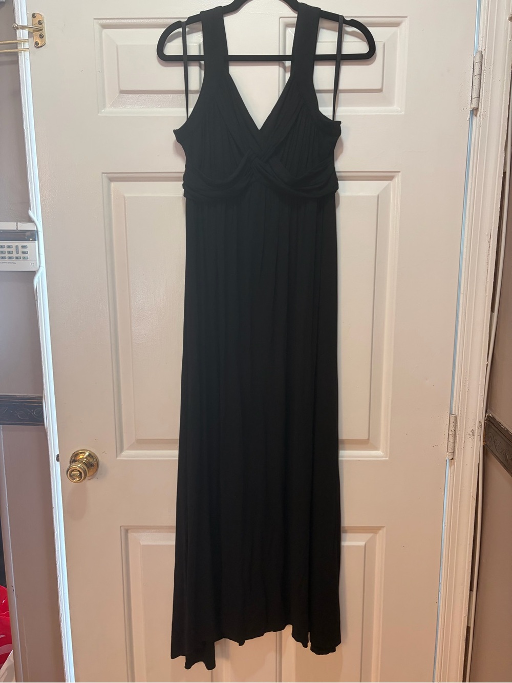 NY&Com- Summer Flow Black Sleeveless Maxi Dress, Womans Size: Medium  - (USED)